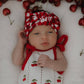 Knit Ruffle Romper | Cherry