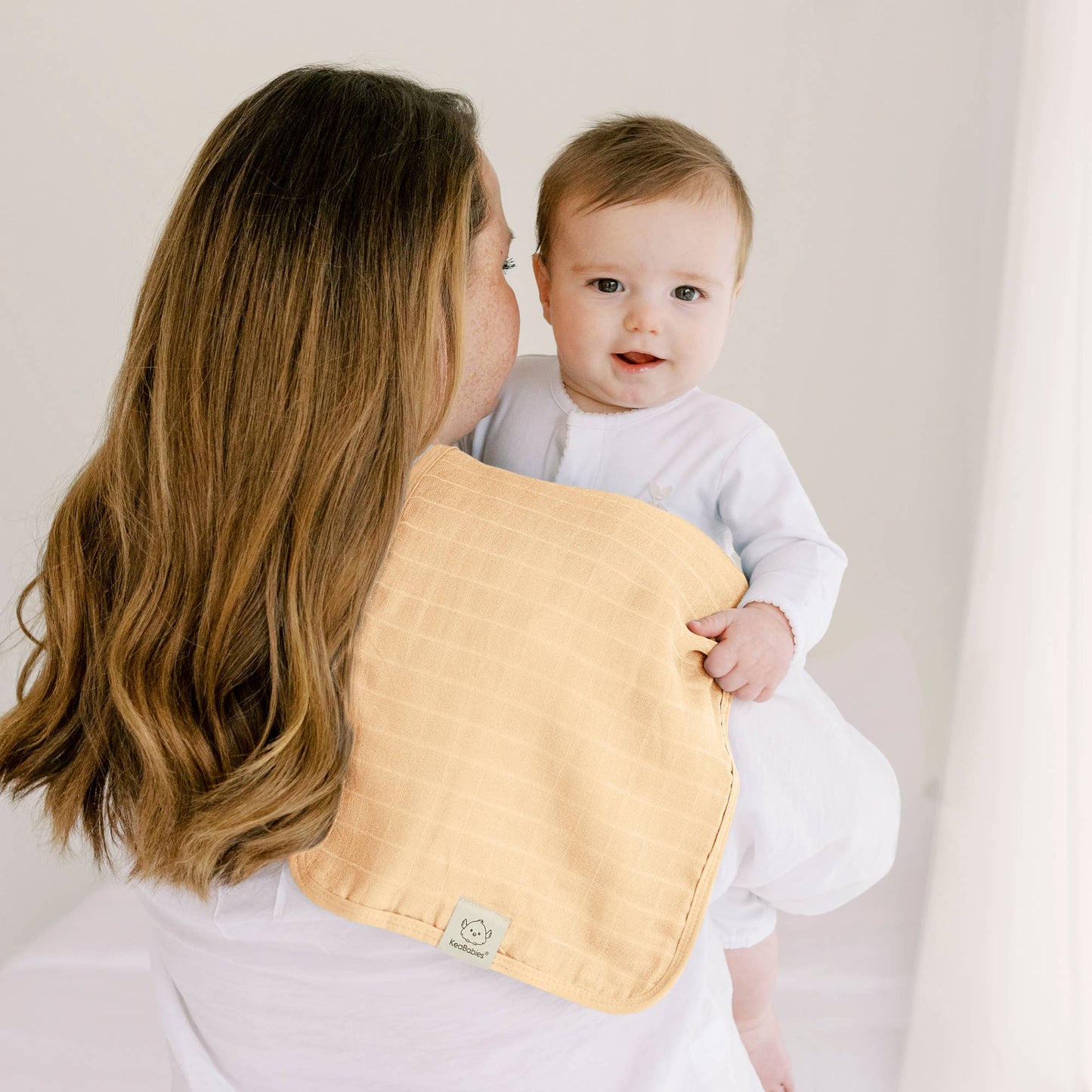 5pk Lumi Muslin Burp Cloths - Dew