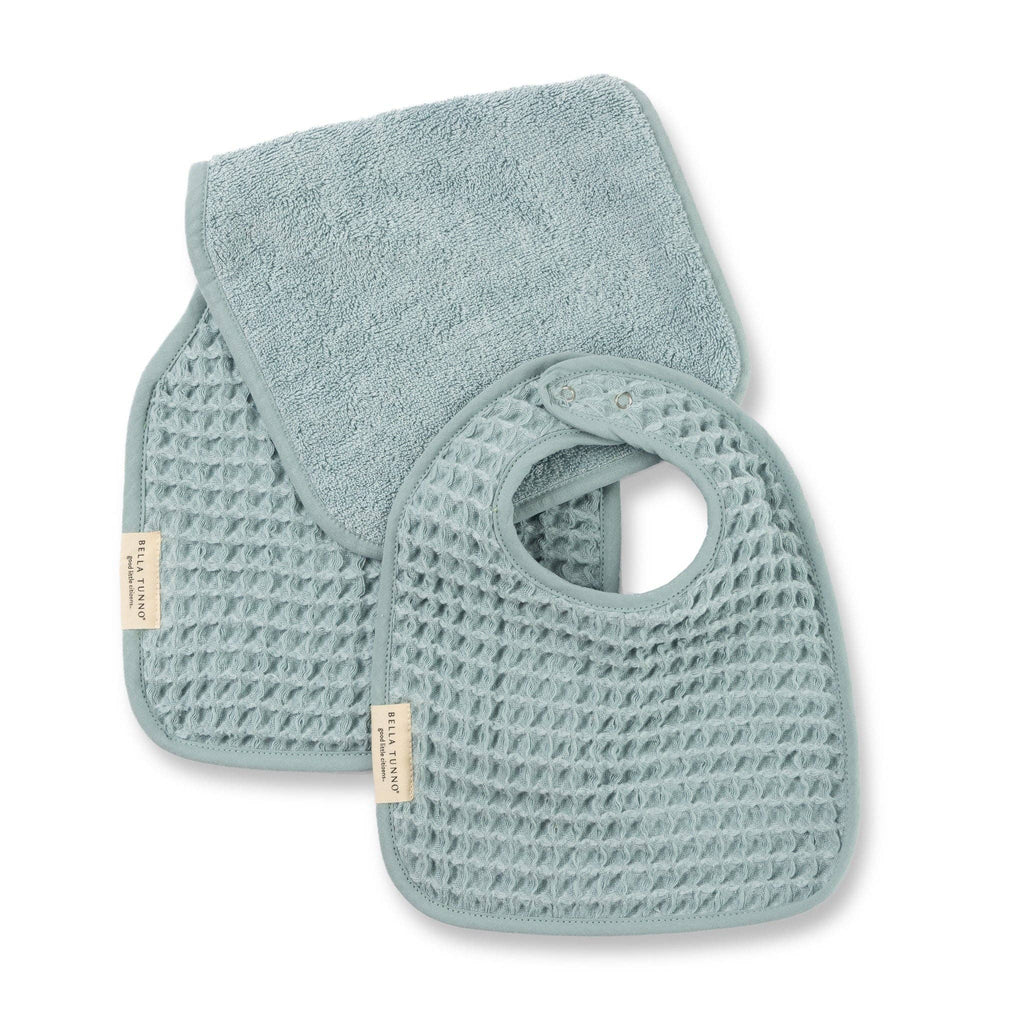 Reversible Bib + Burp Set - Fog