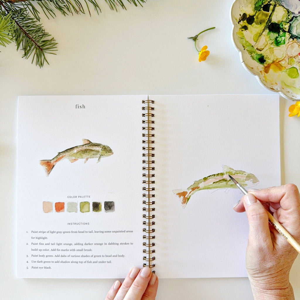 Camping - Watercolor Workbook