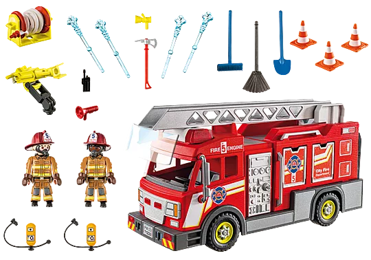 Fire Truck with Flashing Lights