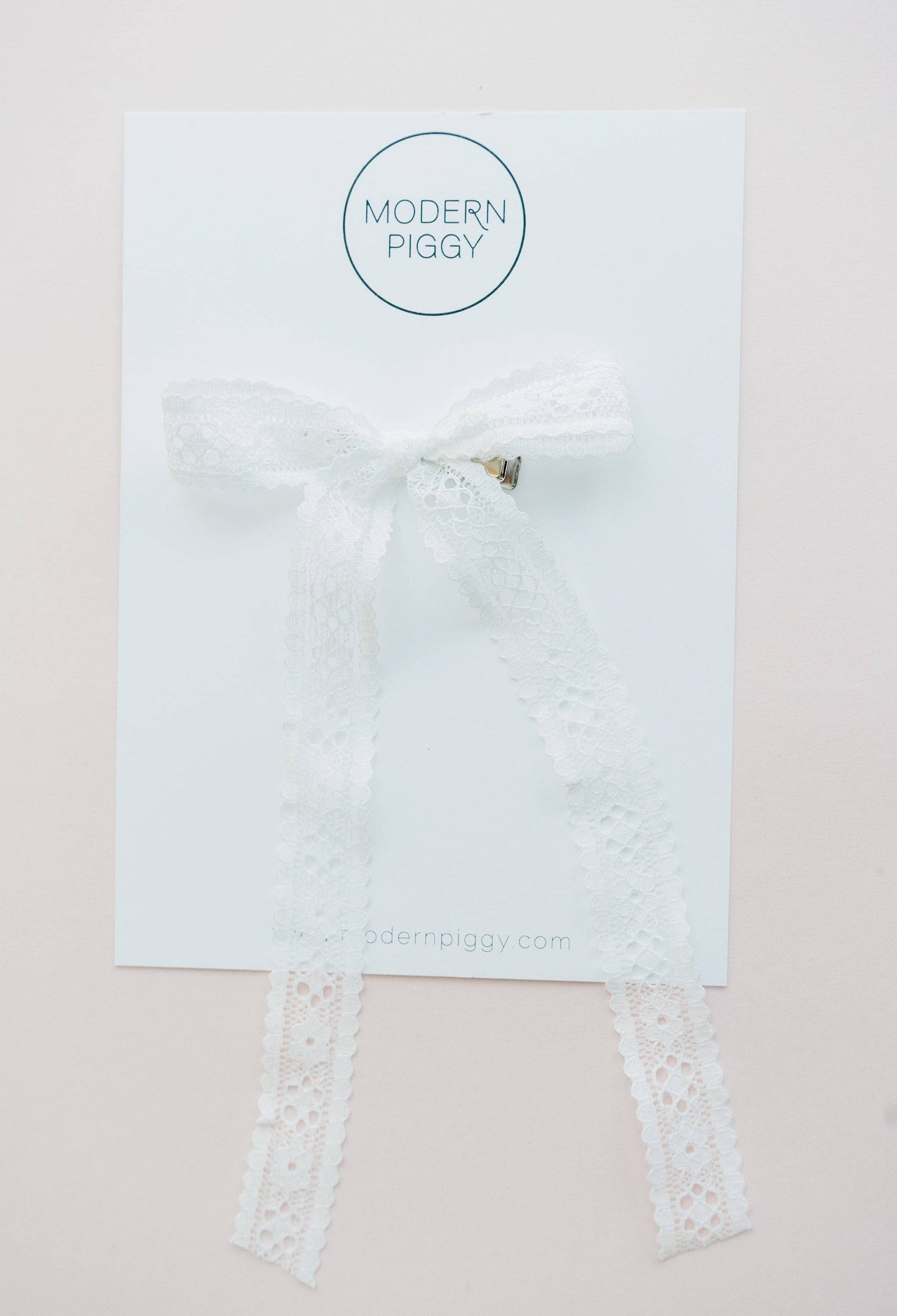 White Lace | Statement Ribbon Bow