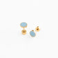Pip Pop Post - Smile Stud Earrings - Hypoallergenic, Flat Back, Girl Gift