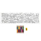 Vehicles 8 Double-Sided Biggie Pencils with Mini Mural