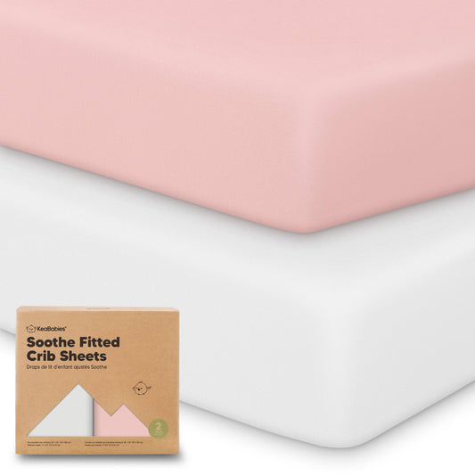 2-pack Organic Cotton Fitted Crib Sheet - Rose