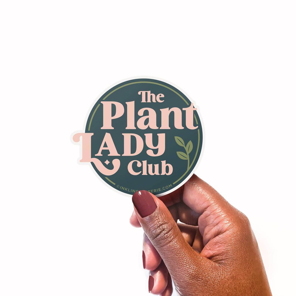 Inklings Paperie - Vinyl Sticker -  Plant Lady Club