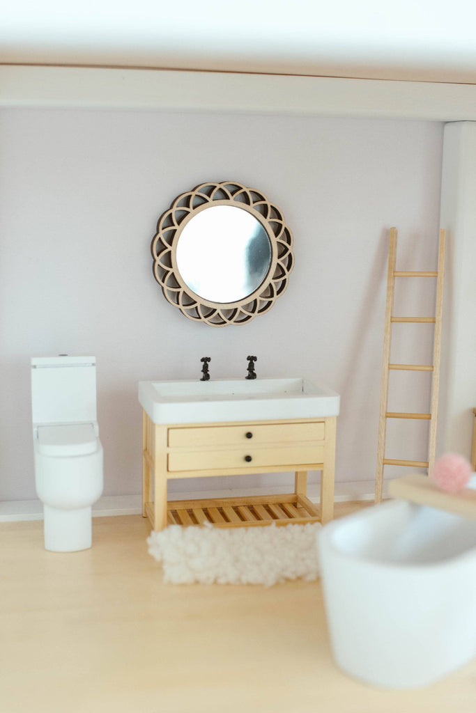 Macy Mae Dollhouse Designs - Dollhouse Florina Scalloped Mirror | Multiple Colors