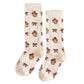 Vanilla Floral Knee High Socks