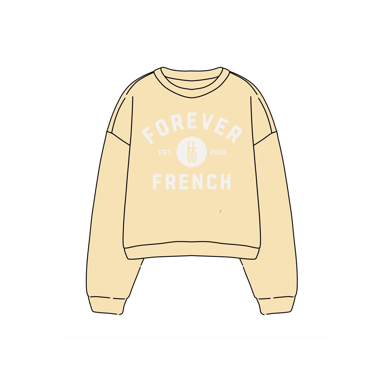 Forever French Baby - Child Sweatshirt | ff Yellow
