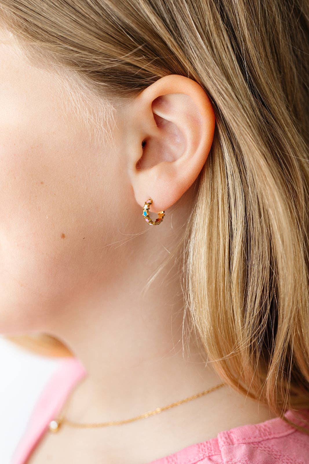 Star Huggie Screw-Back Earrings