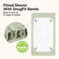 2pk Waterproof Crib Sheets - Avocado
