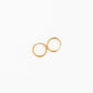 Pip Pop Post - Endless Hoop Thin Gold Earrings - Hypoallergenic, Girl Gift: Gold / 22 mm