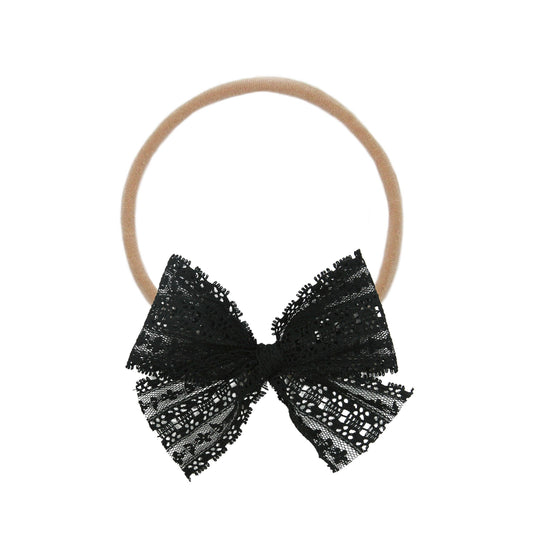 Lace Bow - Black Lace