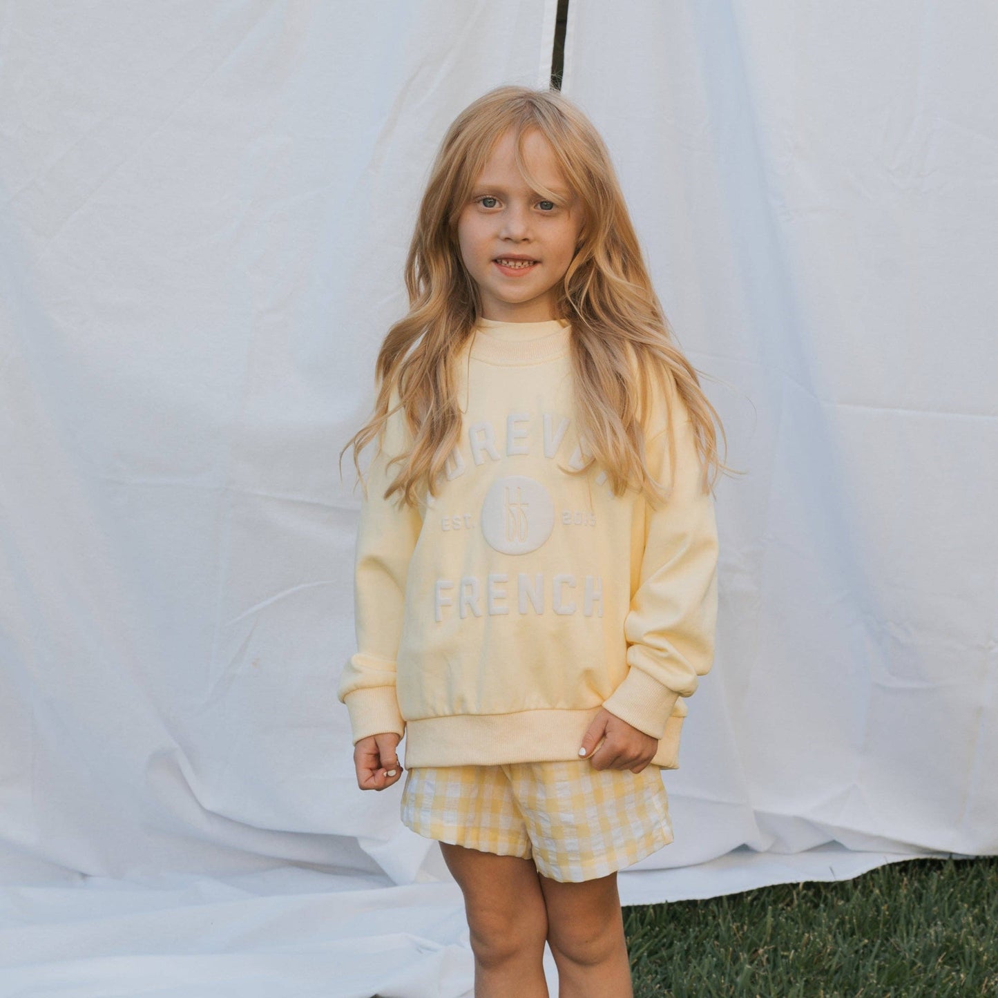 Forever French Baby - Child Sweatshirt | ff Yellow