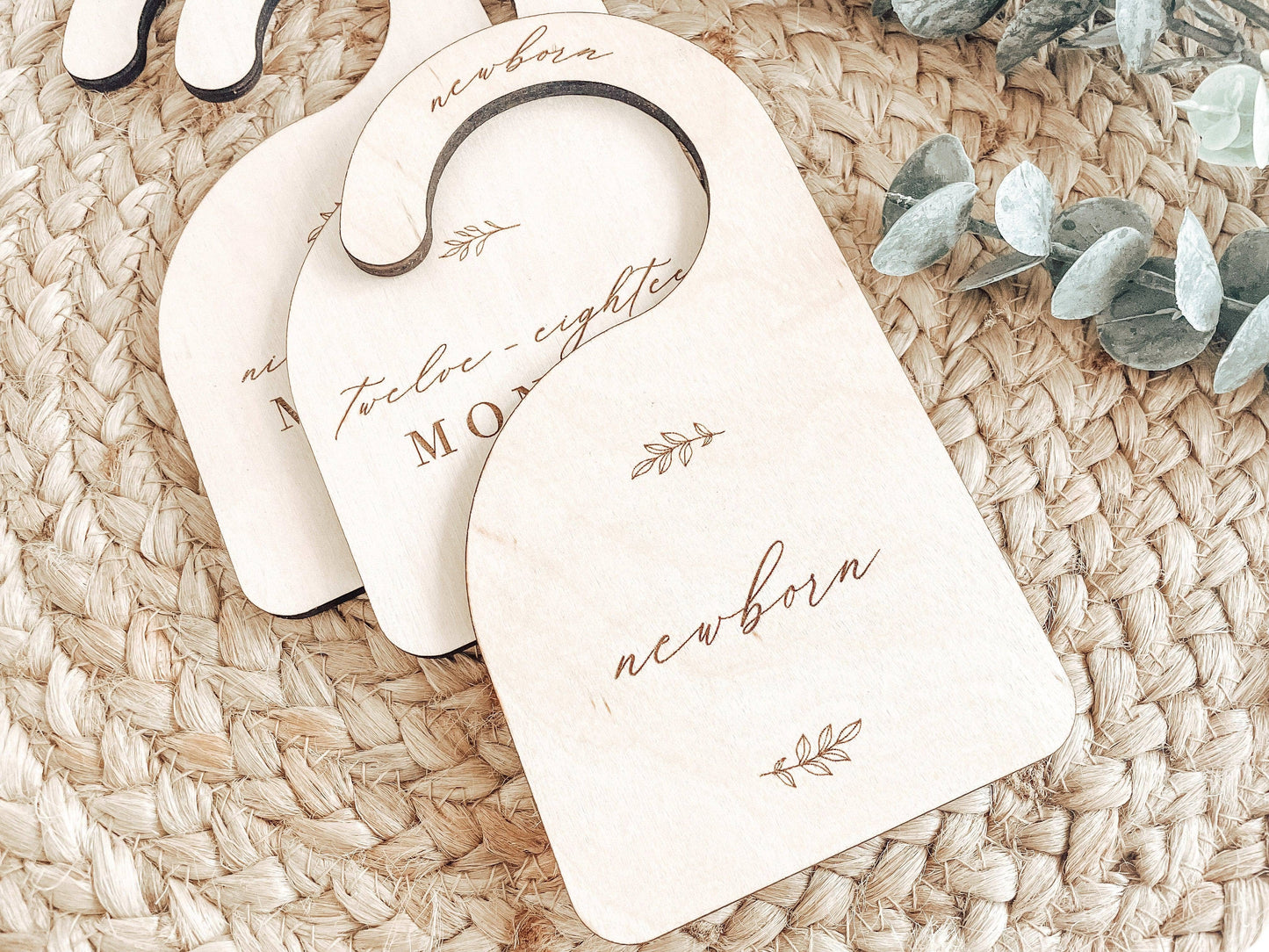 Charlie and Pine - Wooden Baby Closet Dividers – Nursery Size Organizers Newborn to 5T