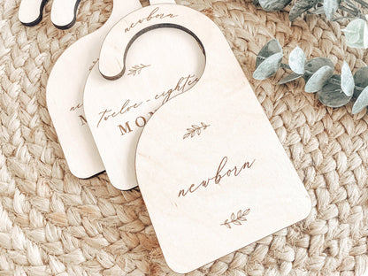 Charlie and Pine - Wooden Baby Closet Dividers – Nursery Size Organizers Newborn to 5T