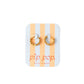 Pip Pop Post - Bow Repeat Hoop Earrings - Hypoallergenic, Girl Gift