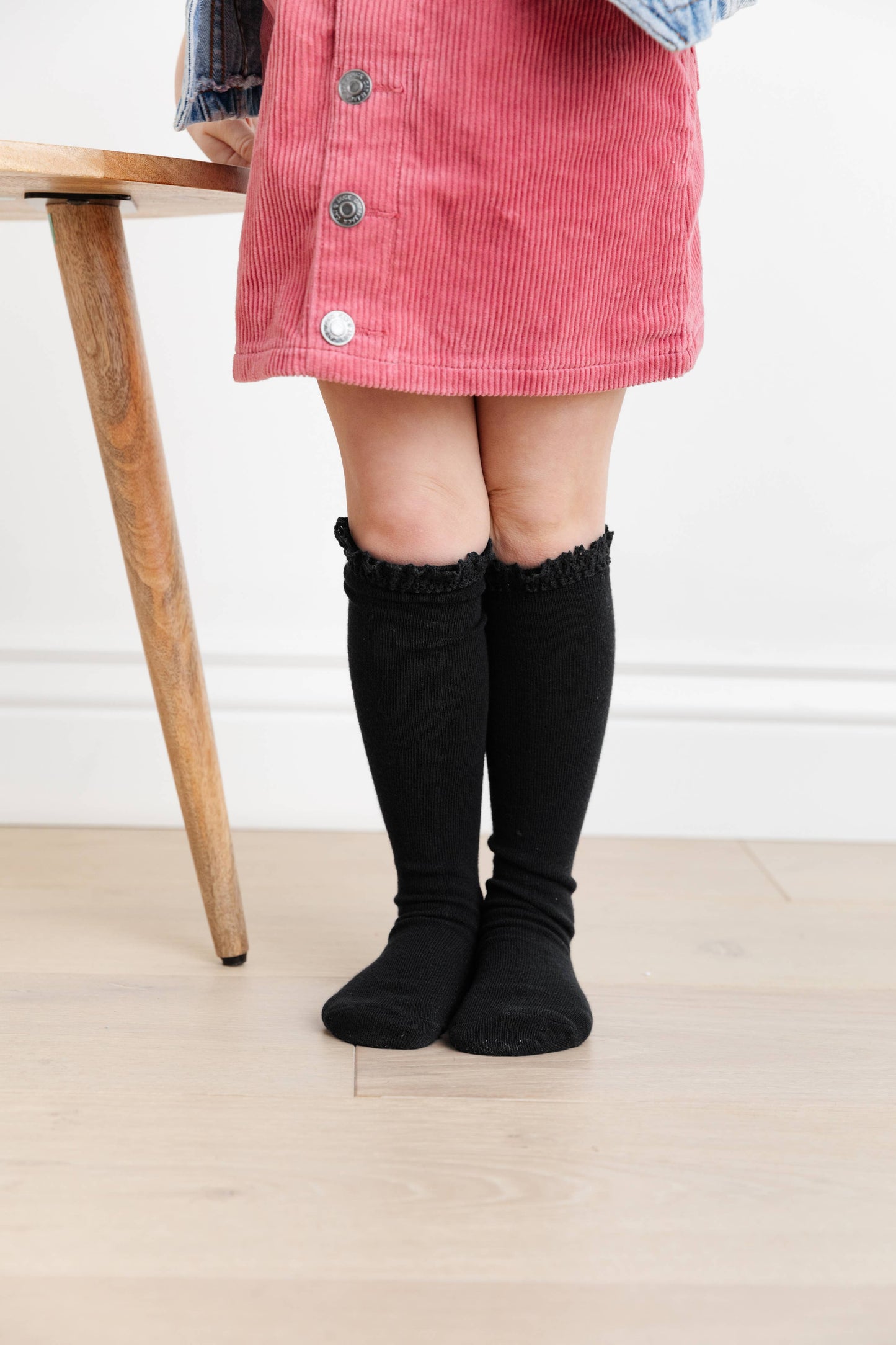 Midnight Lace Top Knee High Sock 3-Pack