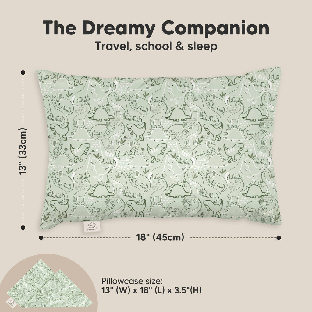 13X18 Toddler Pillow With Pillowcase - DinoDood