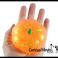 1 Boxed Realistic Pumpkin Jack o Lantern Sugar Ball - Thick