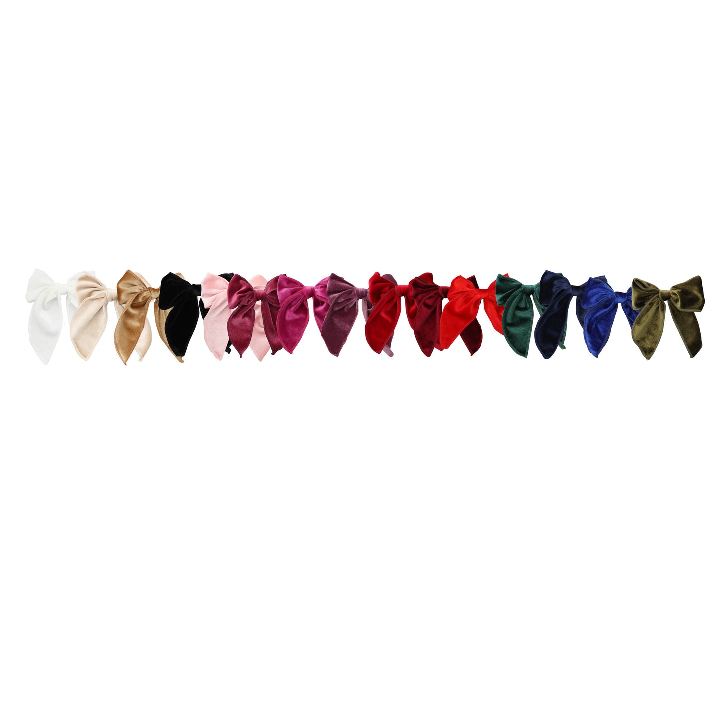 Drapey Velvet Long Tail Bow