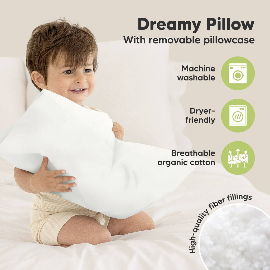 13X18 Toddler Pillow With Pillowcase - DinoDood