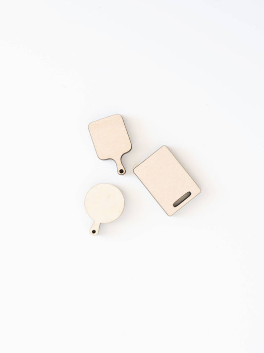 Macy Mae Dollhouse Designs - Dollhouse Kitchen Cutting Boards Charcuterie | Set of 3