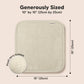 6-Pack Baby Wash Cloths - White/Stone