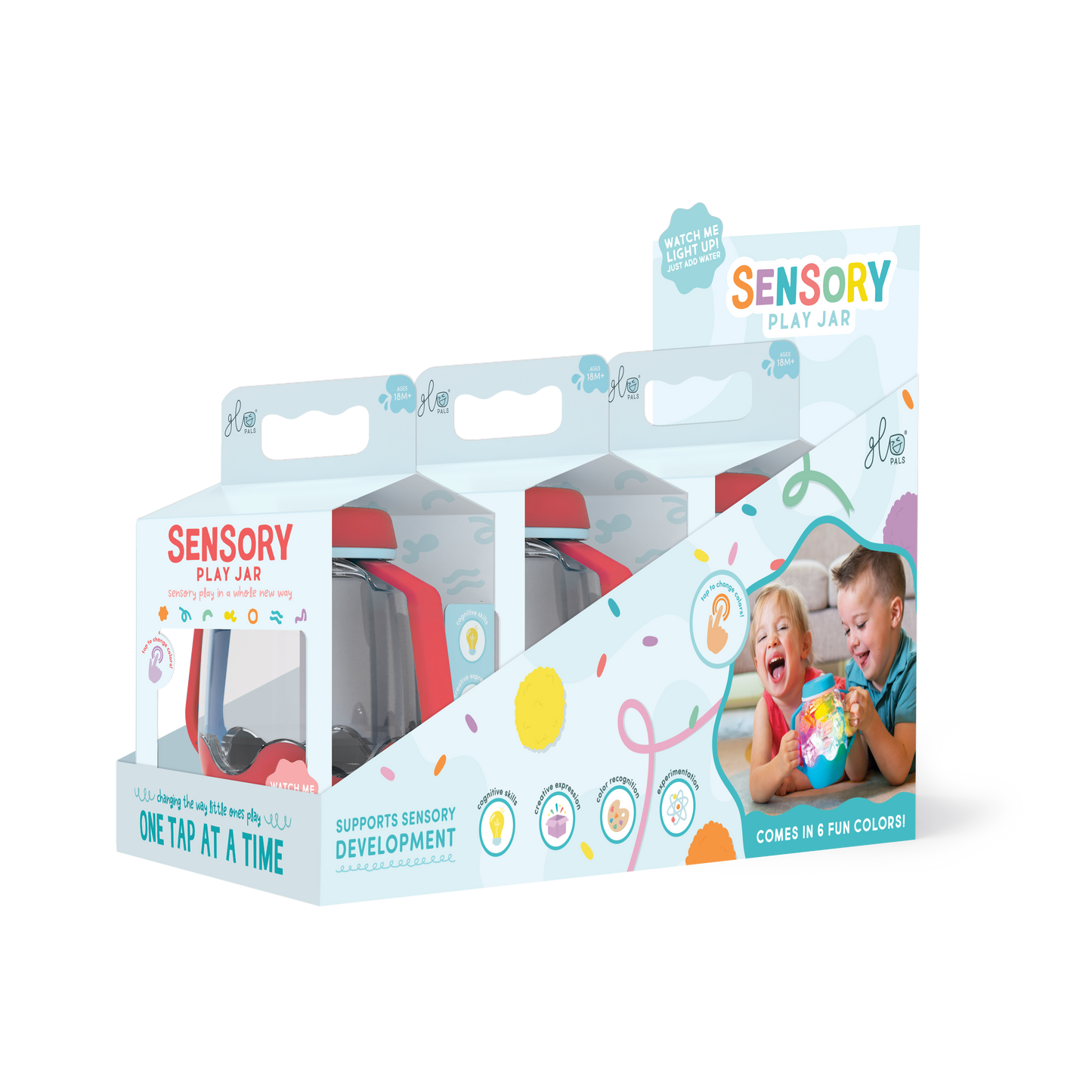 Glo Pals - Coral Sensory Play Jar