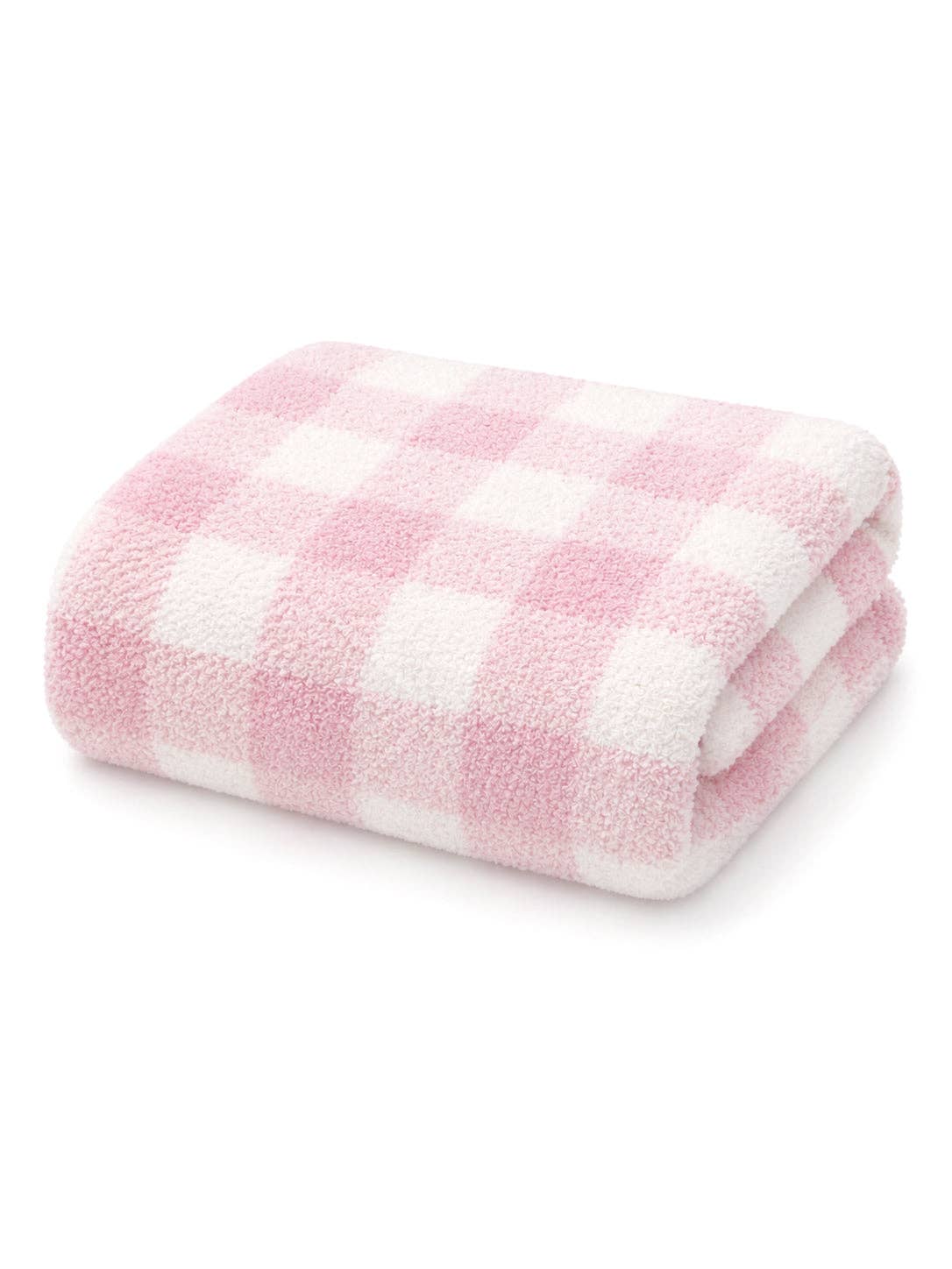 Phufy® Bliss Gingham Blanket, Petal Pink