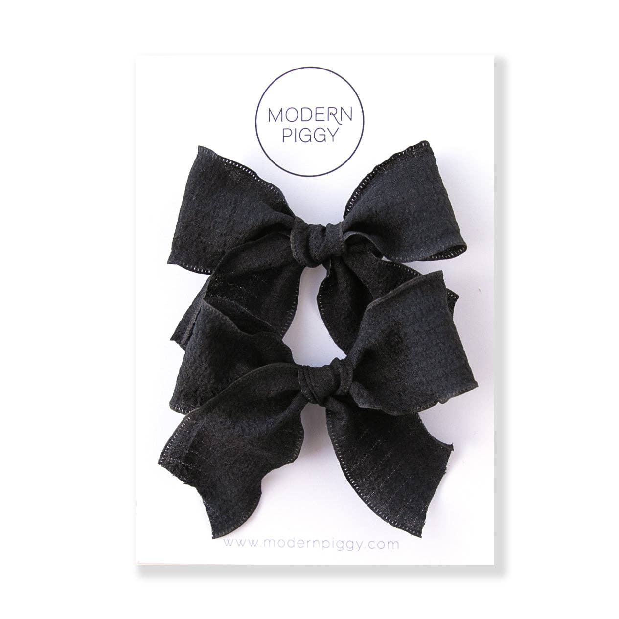 Wednesday | Pigtail Set - Ribbon Bow