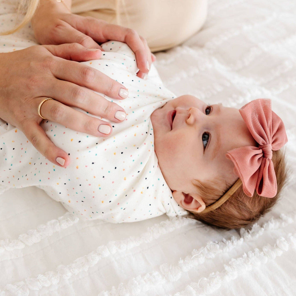 Tulle - Rose Bow Headband: Medium / Nylon Headband