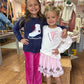 Girls Pink Pleated Velour Relaxed Pants
