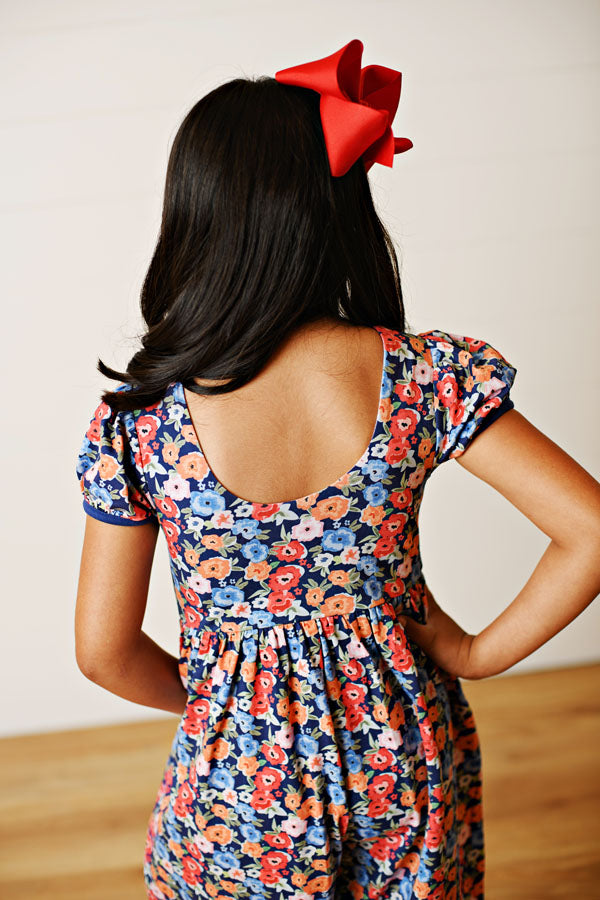 Fall Blooms Pocket Romper