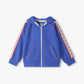 Dazzling Blue Full Zip Raglan Sleeve Hoodie