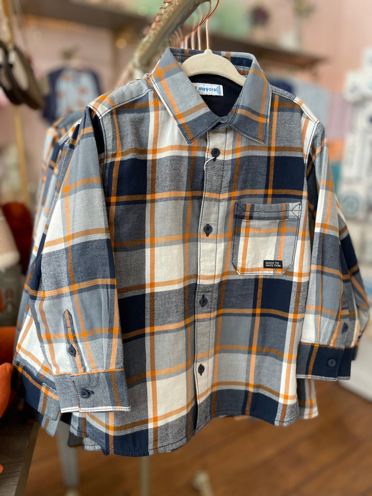 Patch Plaid Shacket