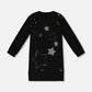 Sequin Stars Black Dress