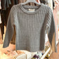 Long Sleeve Knit Top - Dusty Blue