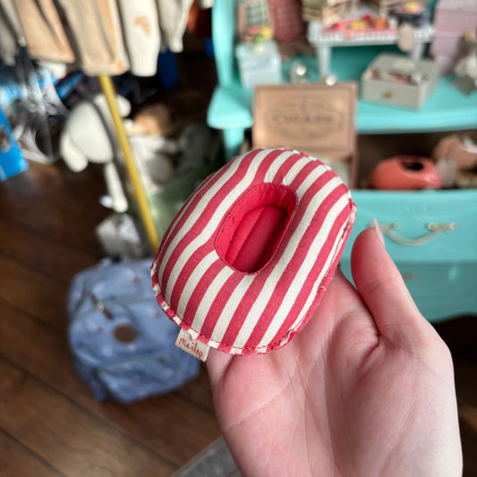 Rubber Boat, Small Mouse - Red Stripe