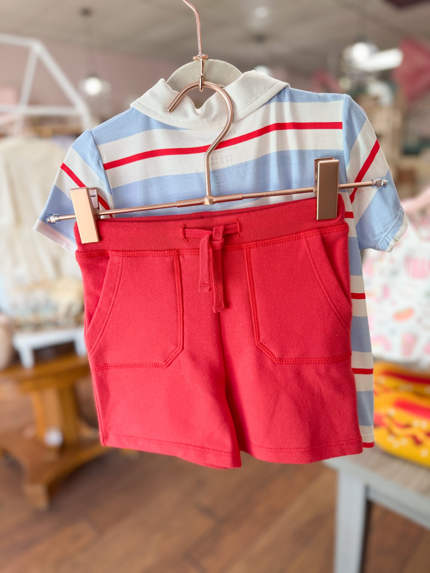 Preppy Rugby Polo with Shorts