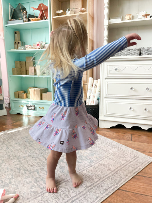 Bow Tie Cats Day Dress