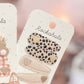 Leopard Heart Fabric Clip Set