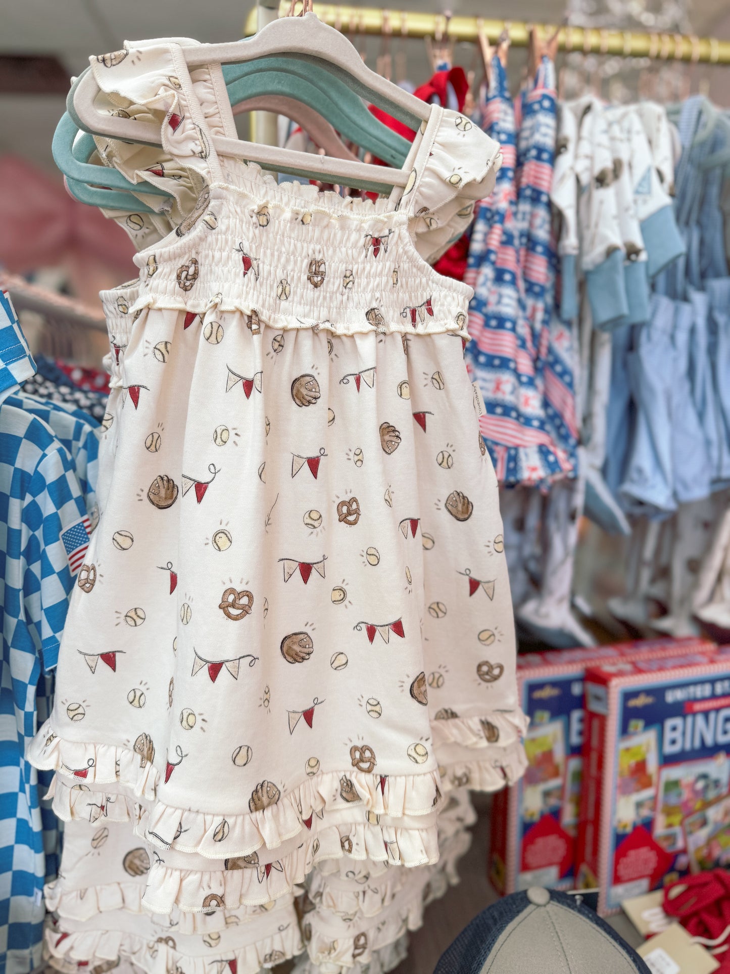 Organic Baby Dress- Game Day