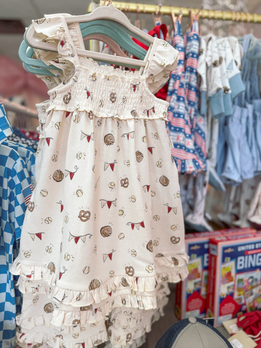 Organic Baby Dress- Game Day