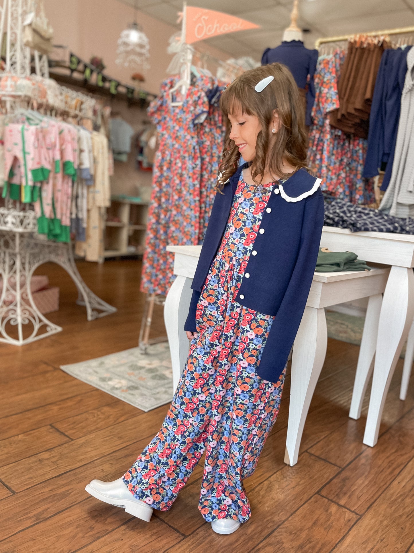 Fall Blooms Pocket Romper