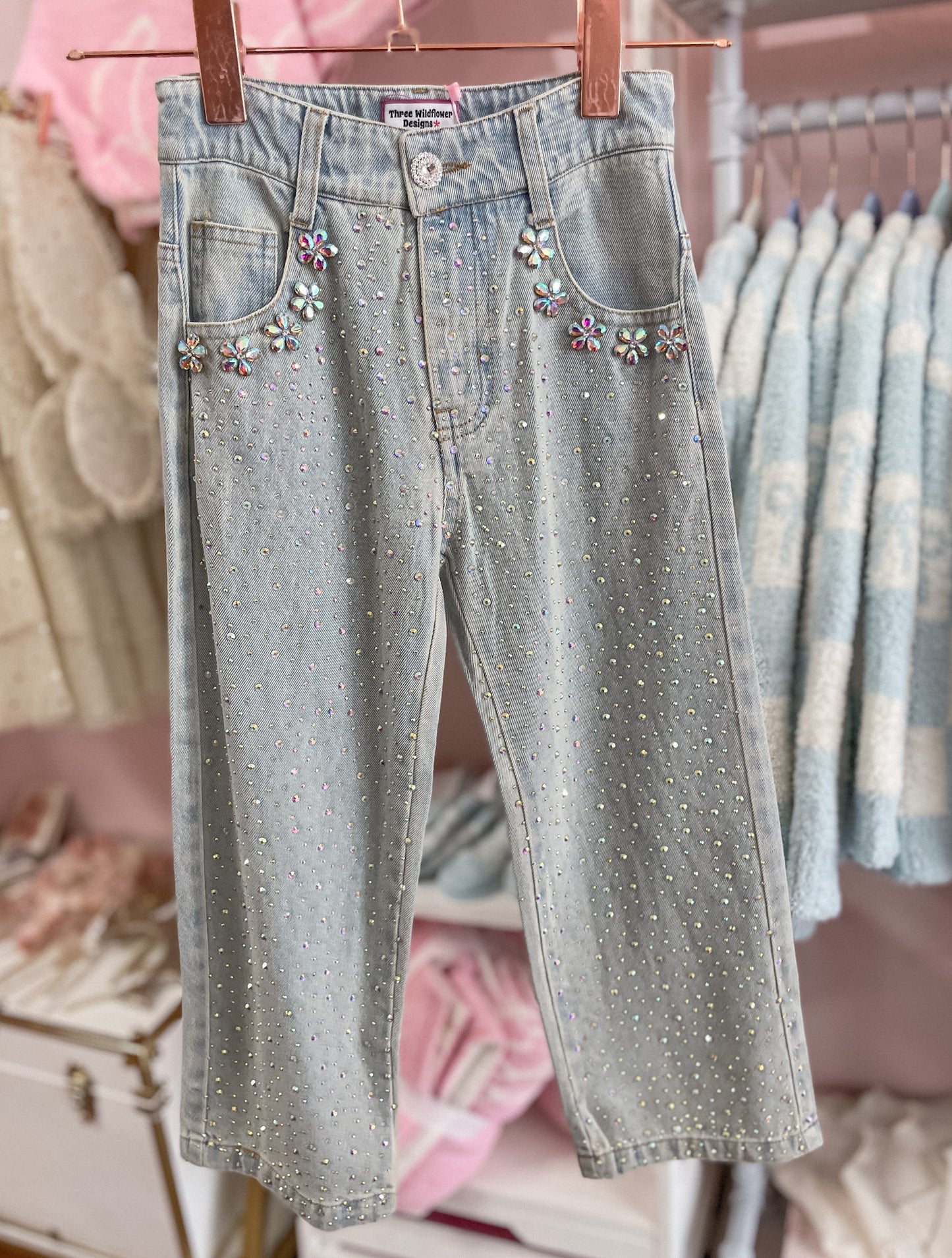 Gem Embellished Jeans