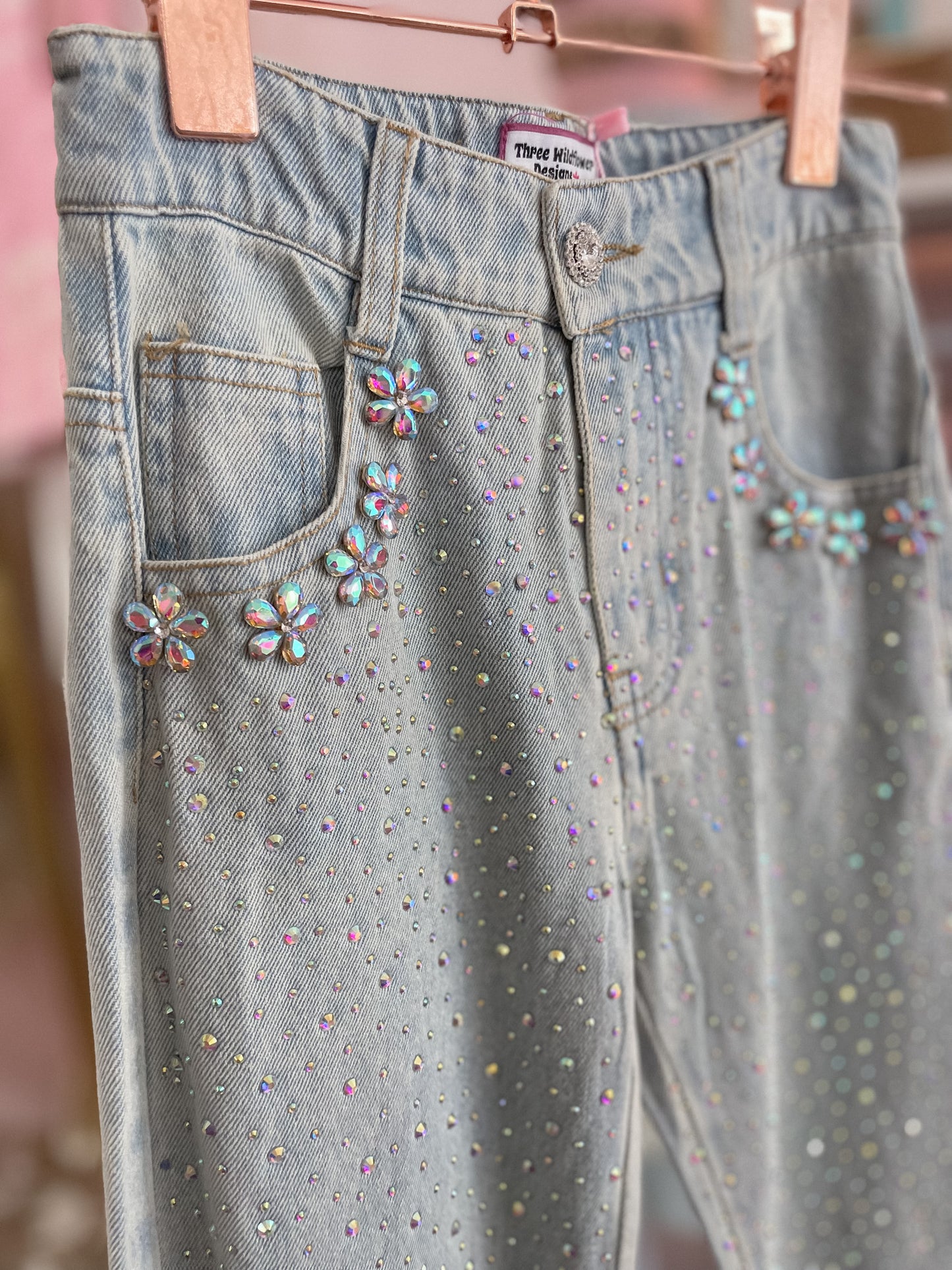 Gem Embellished Jeans