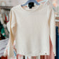 Textured Ivory Layering Tee