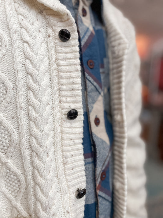 Boys Cable Knit Cardigan