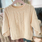 Cream Cable Knit Sweater
